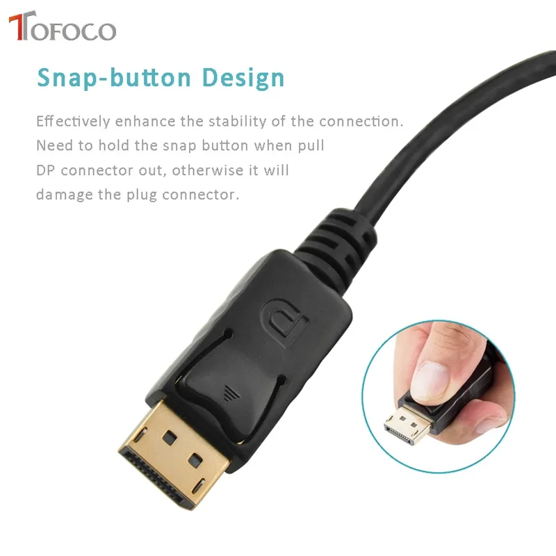 Кабель адаптер TOFOCO 4K Mini DP HDMI мини порт дисплея конвертер порта Thunderbolt Для Macbook Pro Air