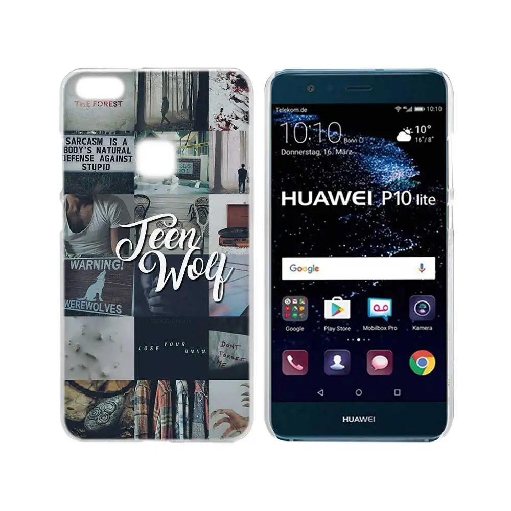 SHELI Stilinski 24 Teen Wolf Transparent Hard Phone case cover for Huawei P8 P9 P10 P20 Lite Plus Pro Mate 10 Lite - Цвет: 002