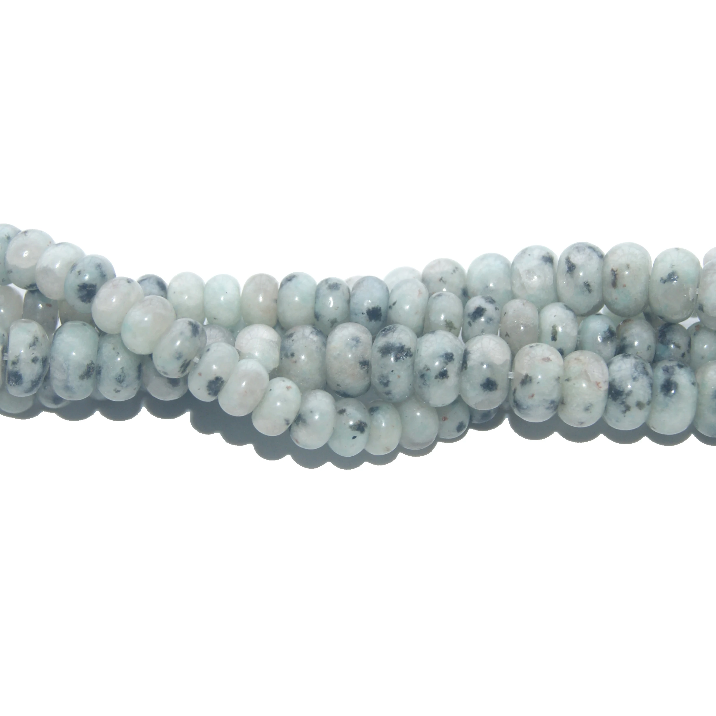 Wholesale 6 8 MM Natural Stone Tienshan Blue Spacer Rondelle Loose Beads For Jewelry Making DIY Bracelet Necklace Material | Украшения и