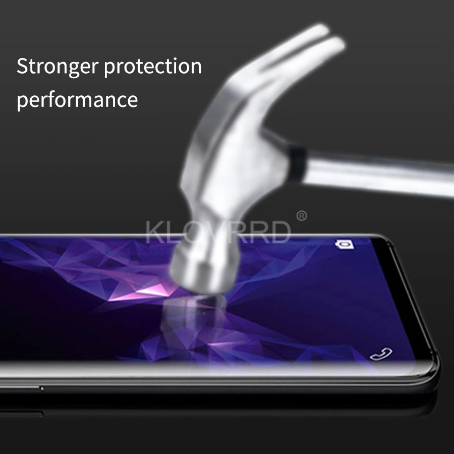 Для Samsung Galaxy S8 S9 S10 Plus Note 8 9 S10E UV жидкое 3D изогнутое полное клеевое Покрытие