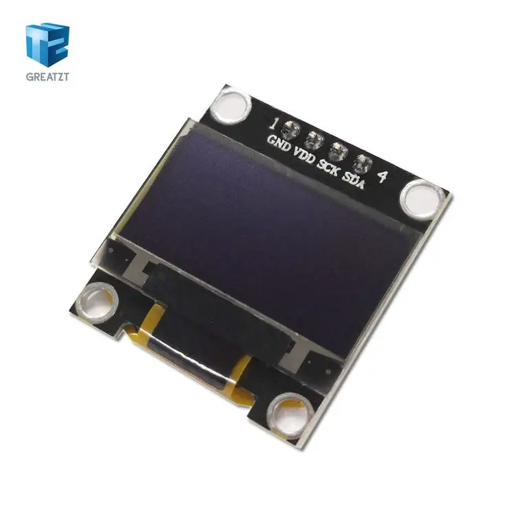 0,96 дюймовый OLED 4PIN 7PIN IIC Серийный белый дисплей модуль 128X64 IEC SSD1306 12864 плата с ЖК-экраном для Arduino - Цвет: whith Black