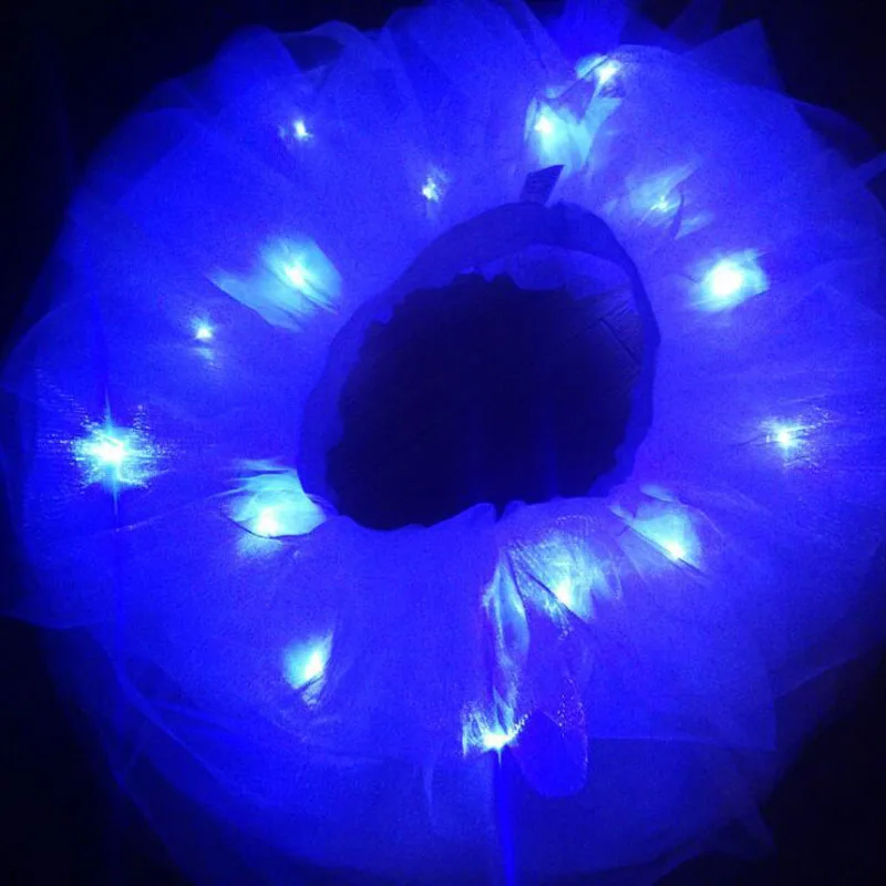 Новая модная куртка с надписью Mini LED одноцветная бальная юбка Цвет неоновый светильник до пачка для танцев и