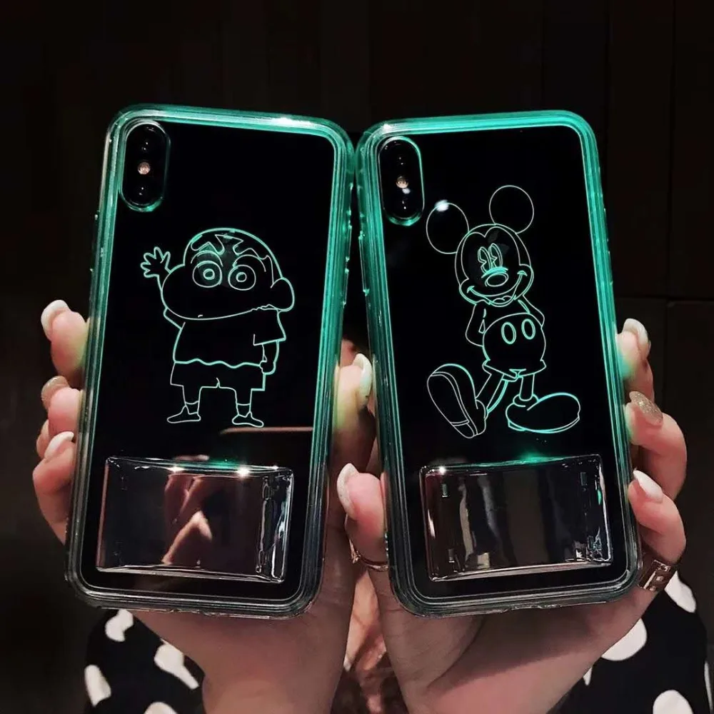 HOKEJ модный семицветный волшебный цветной чехол для iPhone X XS XR Max Hole мягкий ТПУ телефона 7 8 6 6s Plus