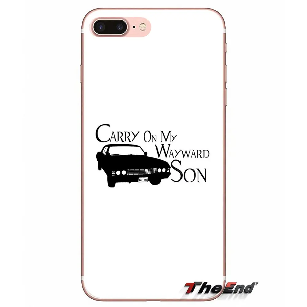TV Supernatural carry on my wayward son Phone Covers For Sony Xperia M2 M4 M5 E3 T3 XA Z Z1 Z2 Z3 Z5 compact LG G4 G5 G3 G2 Mini | Мобильные