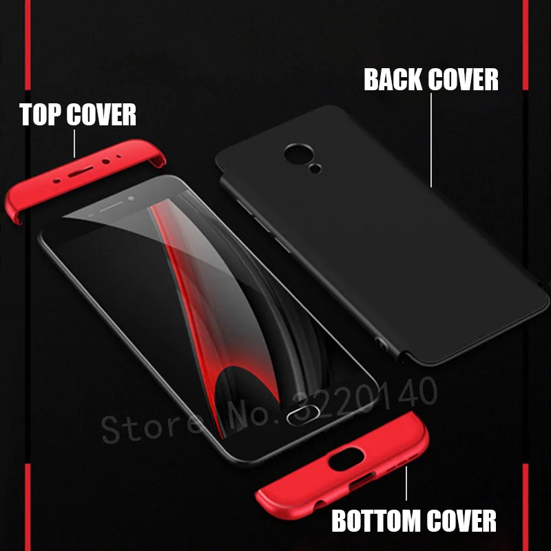 Luxury Hard Matte PC Protection Phone Cases For Meizu M5 Note Case M6 M3 360 Full Body Plastic Back Cover Shell |