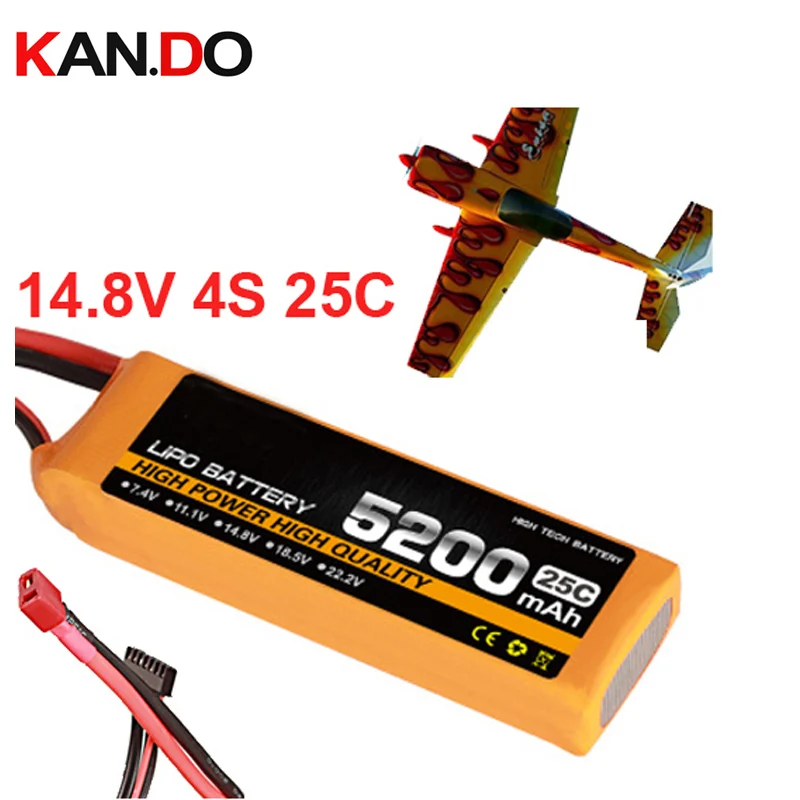 4s 25c 14 8 v 5200 мАч RC самолет drone батарея 25C мА/ч аэробная модель самолета литий