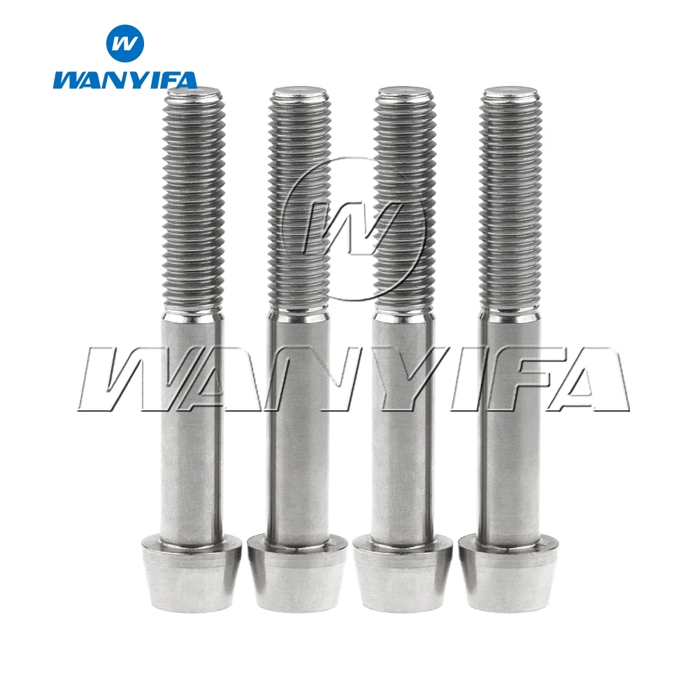 Wanifa 4 шт. M10x70mm 1 5 25 мм Шаг коническая головка Титан Ti Болт подходит суппорт Moun|ti