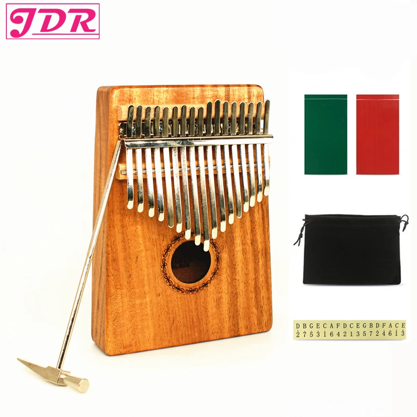 JDR 17 клавишный палец Kalimba Mbira Sanza большой пианино сумка для начинающих клавиатура