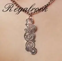 Ожерелье с подвеской Regalrock Gallifreyan готический Свинг полумесяц волк в готическом
