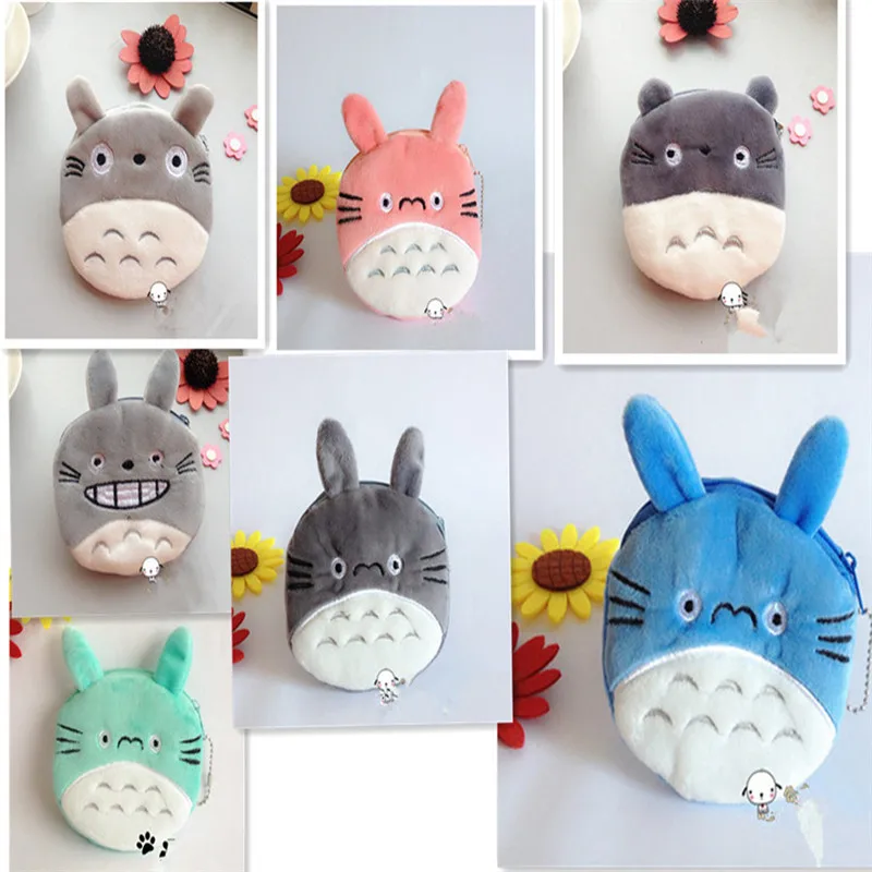 Розничная продажа плюшевый Кошелек с рисунком Тоторо маленький кошелек