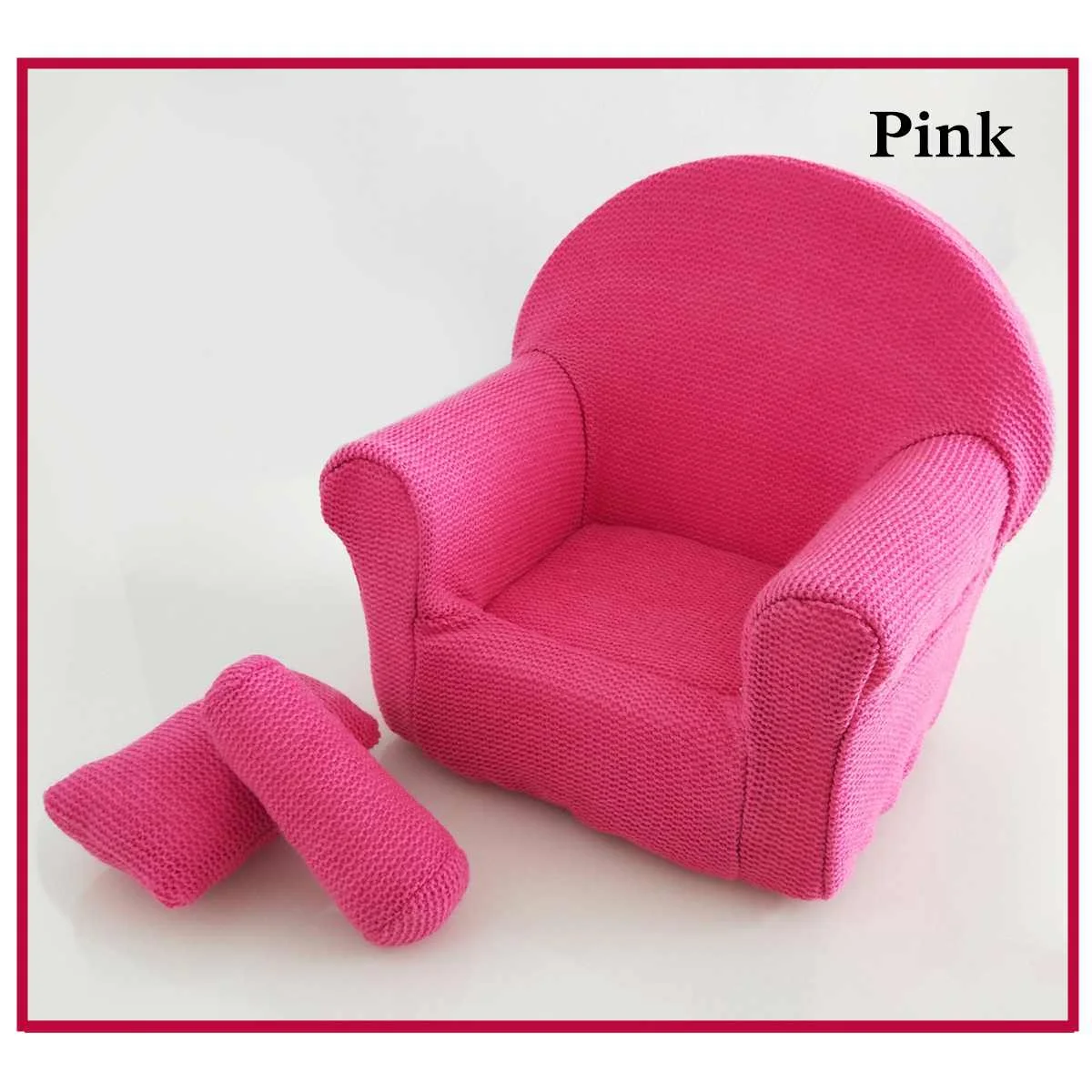 Pink Реквизит для новорожденных Мягкие Детские принадлежности позирует мини кресло-кушетка студия Помощи Подушки для новорожденных аксессуары для детской фотосъемки - Цвет: Pink