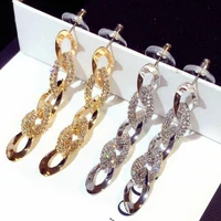 twist spiral earrings dangle earring charm jewelry silver gold long statement earrings lady girl valentines day gift