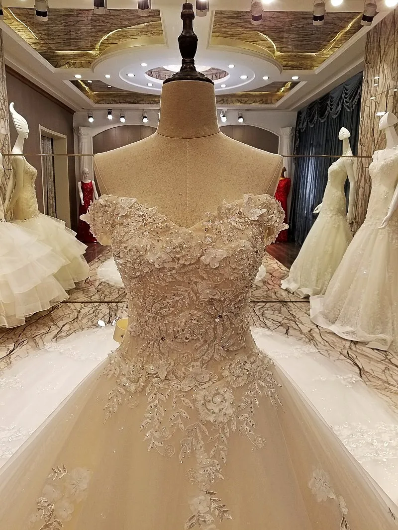 Свадебное платье с вырезом лодочкой кружево аппликация бисером vestidos longos