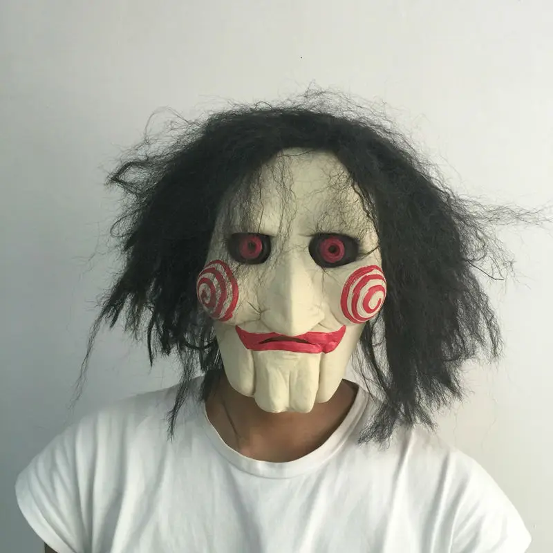 Страшная пленка ужасов кукольная латексная маска полная голова резиновая для