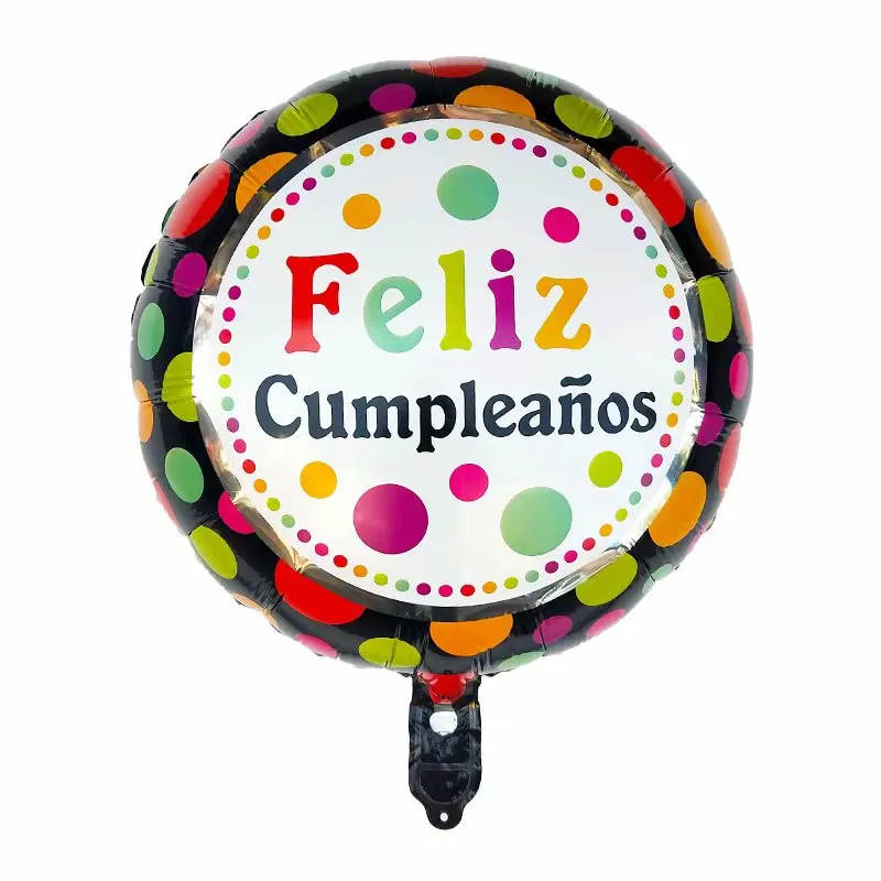50 шт./лот 18 дюймов Feliz Cumpleanos испанский майлар из фольги для воздушных шаров Гелиевый шар с днем рождения воздушные шары украшения Бало