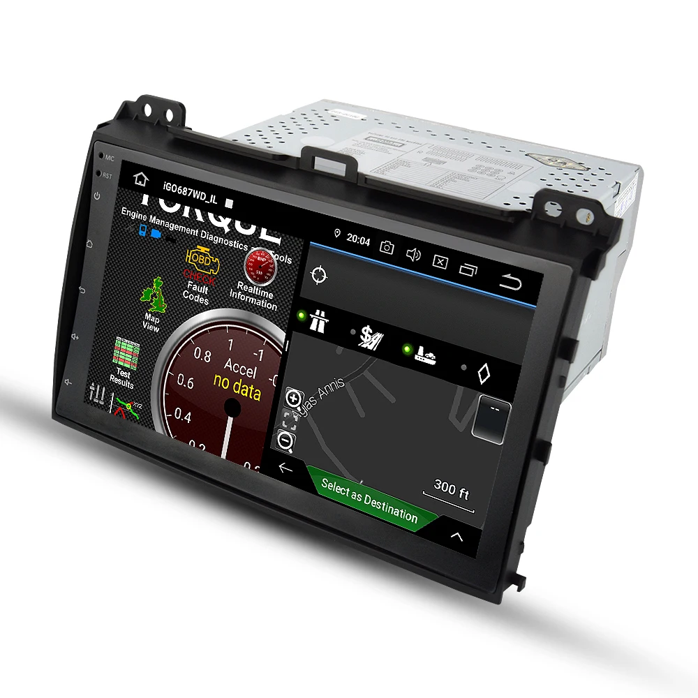 EKIY " ips 2 Din Android 9,0 Автомобильный мультимедийный плеер авторадио DVD для Toyota Prado 120 Land Cruiser gps навигация магнитофон