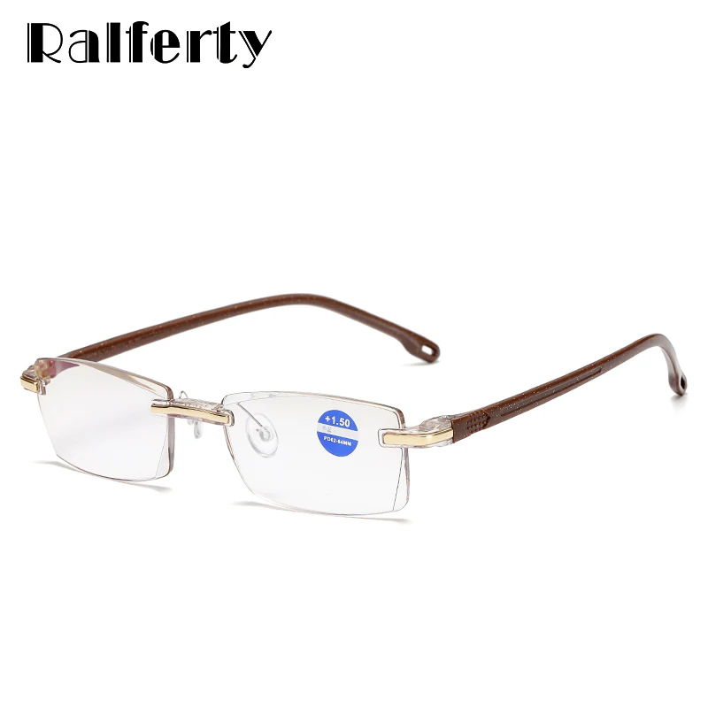 Ralferty, очки для чтения, Для мужчин Для женщин антибликовыми свойствами диоптрий очки для зрения квадратные безрукавки+ 1,0/1,5/2,0/2,5/3,0/3,5/4,0