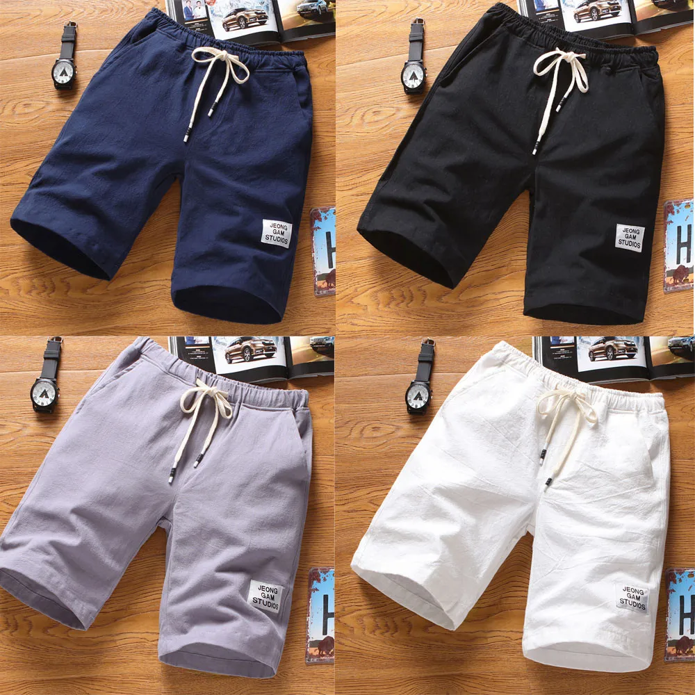 Новинка 2019 стильные мужские пляжные брюки спортивные дышащие модные летние для