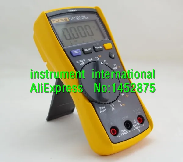 FLUKE 117C AVC Voltalert мультиметр подсветки!! Абсолютно Новый! F117C|Детали и аксессуары для