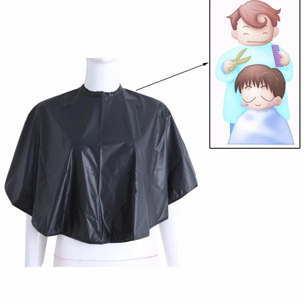 Короткая квадратная черная Водонепроницаемая накидка для парикмахерской|cutting