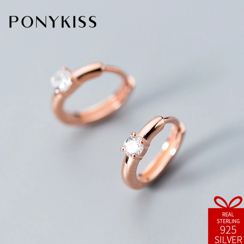 Женские романтичные серьги кольца с 4 челюстями PONYKISS очаровательные аксессуары