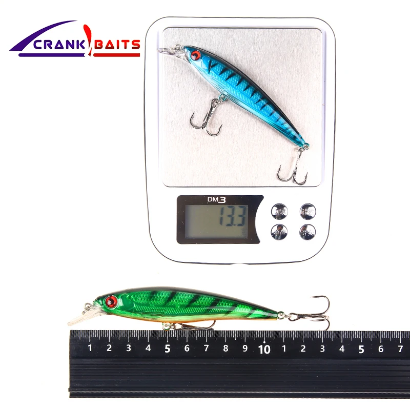 CRANK BAITS Floating Minnow Fishing Lure 110mm 13.3g Laser Artificial Hard Bait Wobblers Crankbaits pesca Tackle YB38 | Спорт и
