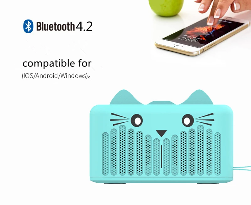 Беспроводные колонки s Mini Bluetooth портативные музыкальные плеер стерео динамик Super