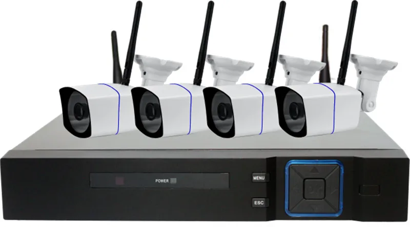 

Wireless 960p WIFI IP Bullet Camera 4CH 1080P NVR Kit