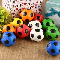 inbeajy new quality 7 6cm 12pcs football stress relief sponge foam balls hand exercise squeeze toy