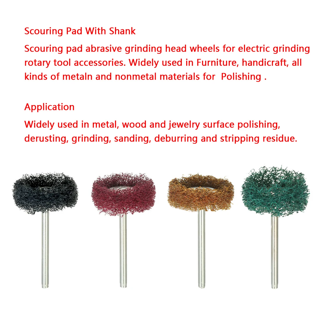 

Dremel Accessories 20pcs Buffing Pad Brush Polishing Wheel Jewelry Metal Micro-Electronic for Rotary Tools Nylon Polishing Pads