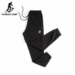 Пионерский лагерь новые зимние толстые мужские штаны брендовая одежда штаны с принтом для мужчин качество флисовые джоггеры мужские черный AWK702048A