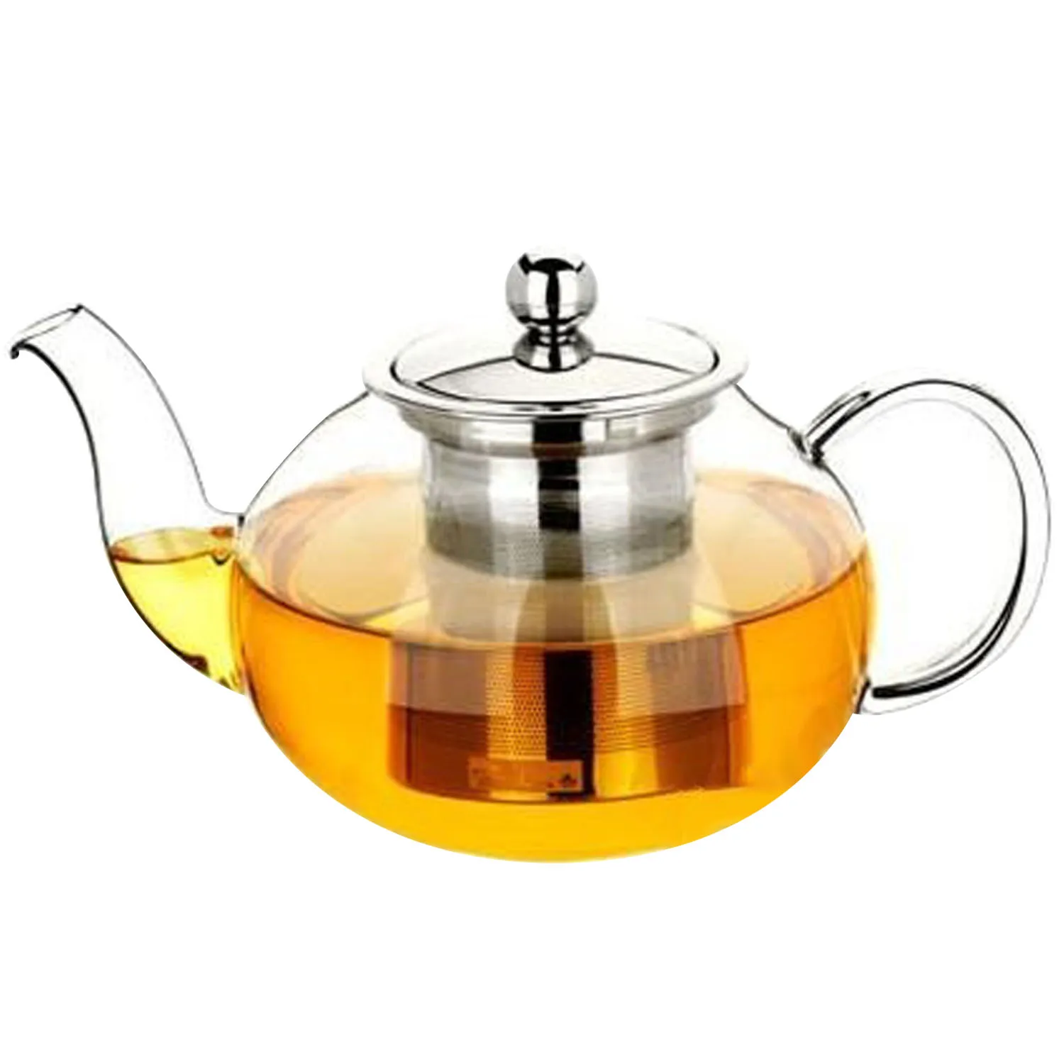 Бесцветный стеклянный чайник для заваривания 600 мл|pot with lid|pot teapot glass |