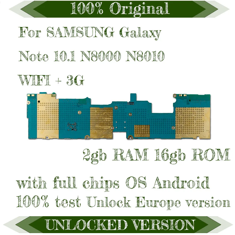 Разблокировка mainbaord для samsung Galaxy Note 10,1 N8000/N8010 с чипами материнская плата Android OS logic baords