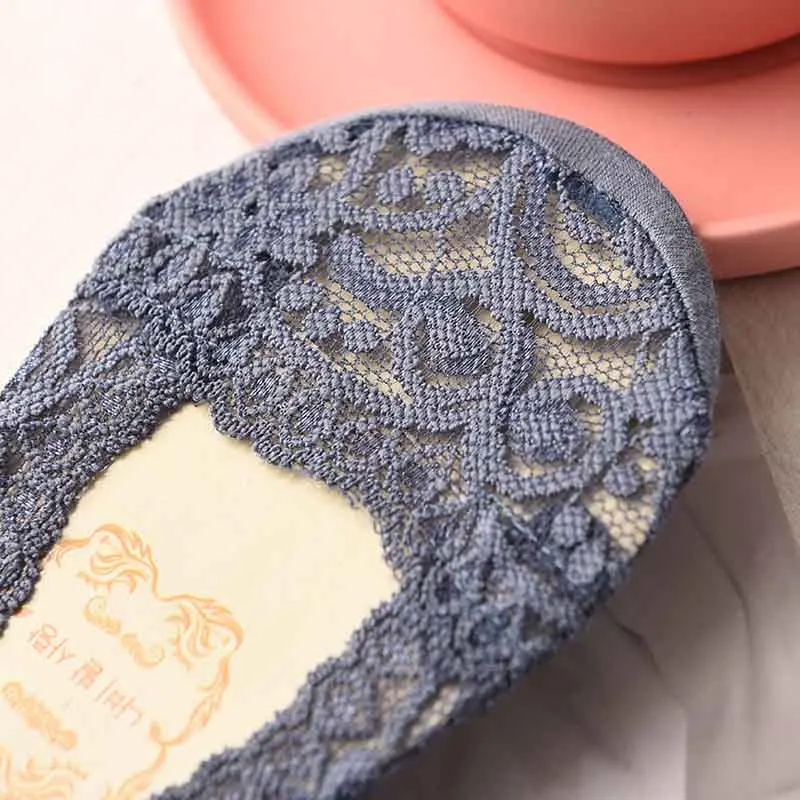 2019 Весна Лето Повседневные женские хлопковые кружевные короткие носки с