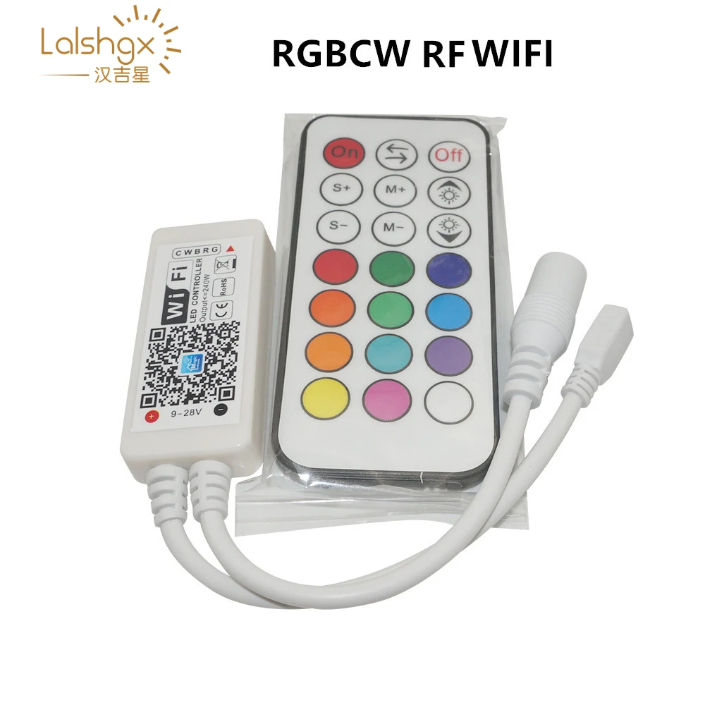 Светодиодный контроллер с таймером DC12-24V MINI WIFI RGB/RGBW /RGBCW ИК радиочастотный