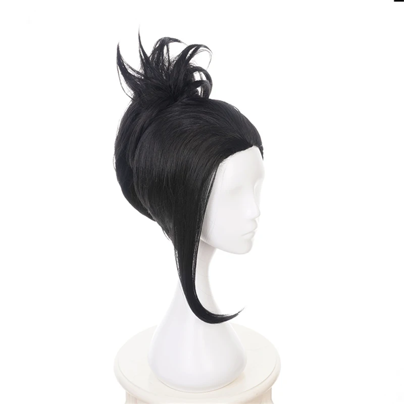 Мой герой Academia Momo Yaoyorozu короткий черный конский хвост термостойкий косплей