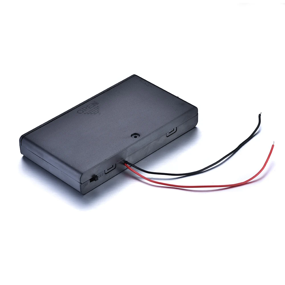 12V держатель батареи 1 шт. 8AA пластиковый чехол для аккумулятора с переключателем