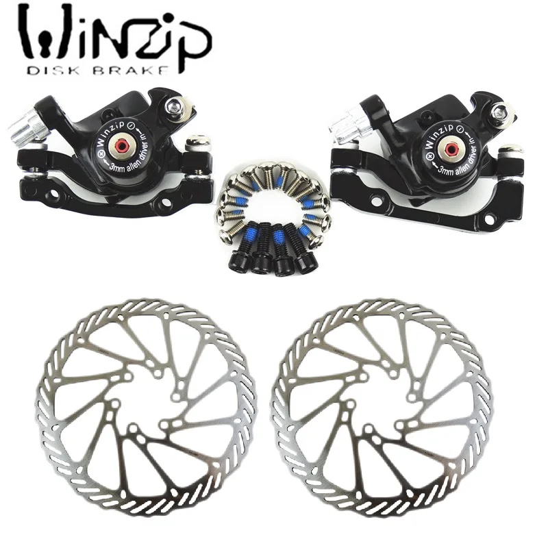 MTB Bicycle Disc Brake calipers Device winzip For 180mm - 160mm / 140mm Rotor Mechanical Accessories | Спорт и развлечения