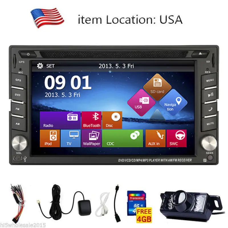 Двойной 2 din Автомобильный dvd-плеер gps навигация авто радио в тире автомобиль ПК
