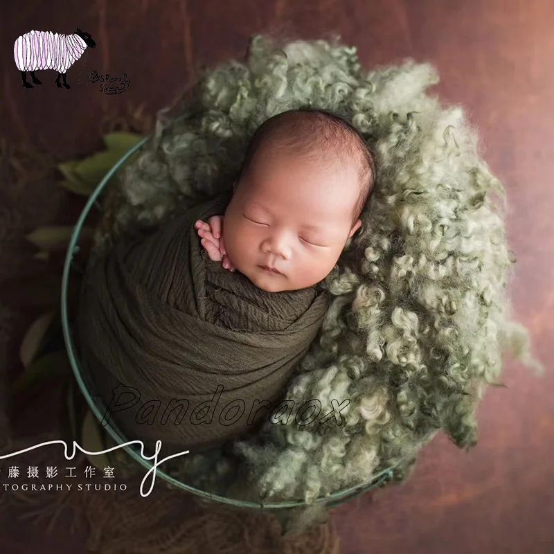 High Quality Newborn Baby Photography Wool Blanket Props bebe fotografia Posing Accessory Baby Girl Boy Photo Shoot Blanket Prop