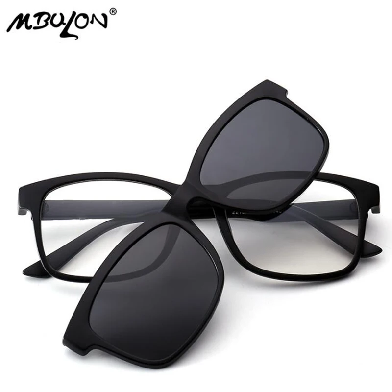 MBULON 5 шт./компл. ультра легкий TR90 магнитный зажим на солнцезащитные очки