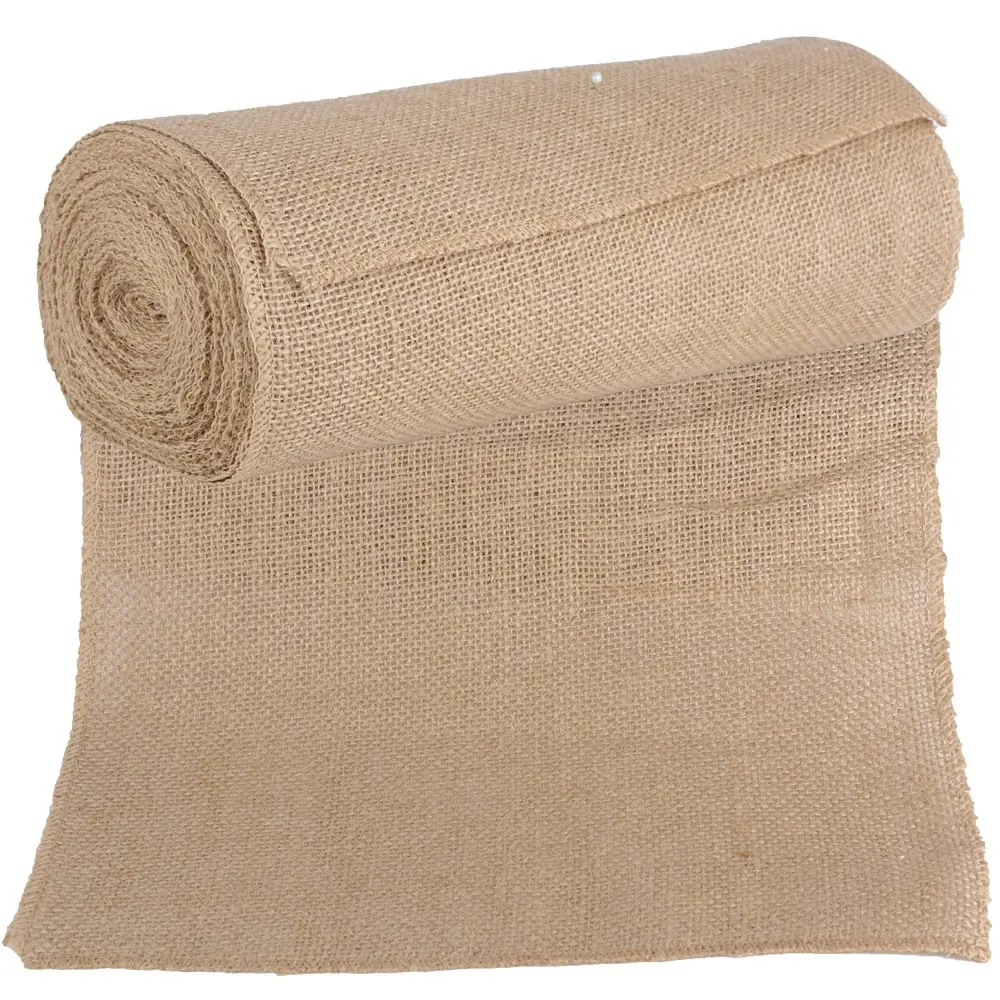 10 м Мешковина Hessian DIY Настольная дорожка покрытие ленты для стульев рулон винтажный джут деревенский свадебный банкет украшение дома