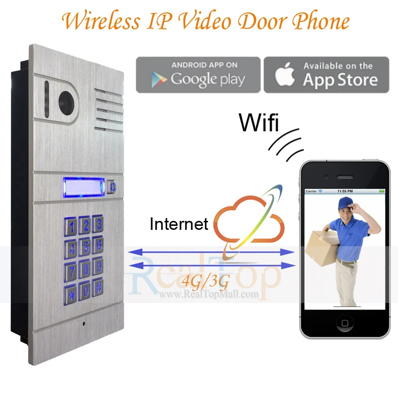 Ip wifi видеодомофон домофон для дистанционного управления дверные замки в любом