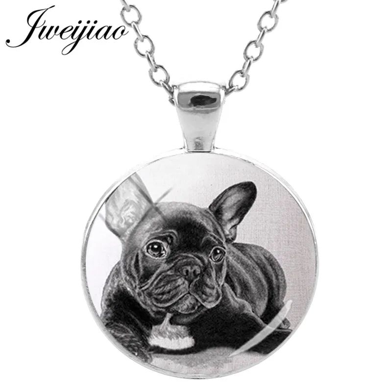 

JWEIJIAO Cute French Bulldog Necklace Dogs lover animals series pendant Neck Chain The Best Friend Gift Jewelry A151