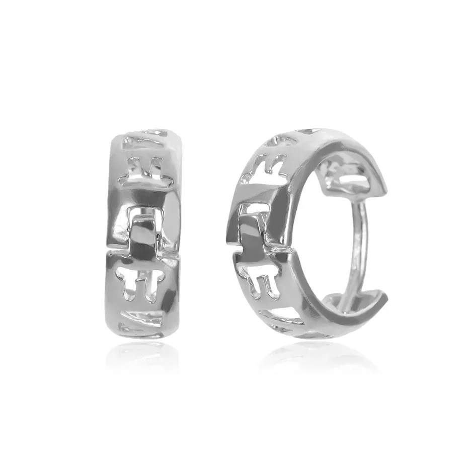 Silver 1 Ingemark, трендовые маленькие полые серьги-кольца, женские серьги с надписью Love, серьги Huggie, минималистичные,, серьги - Окраска металла: Silver 1