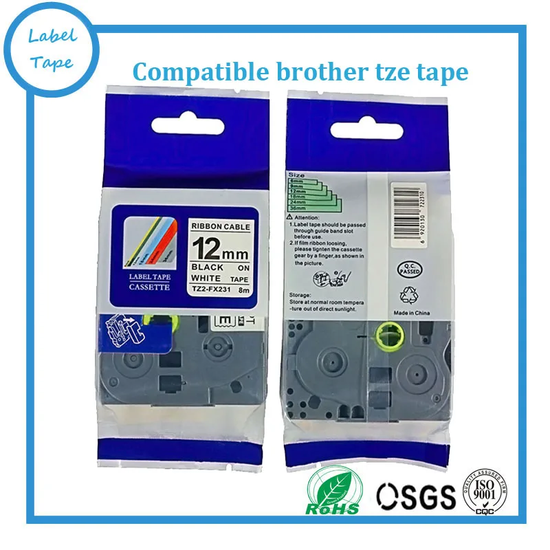 Гибкая ламинированная фотоэтикетка совместимая лента для этикеток brother fx231 TZ231