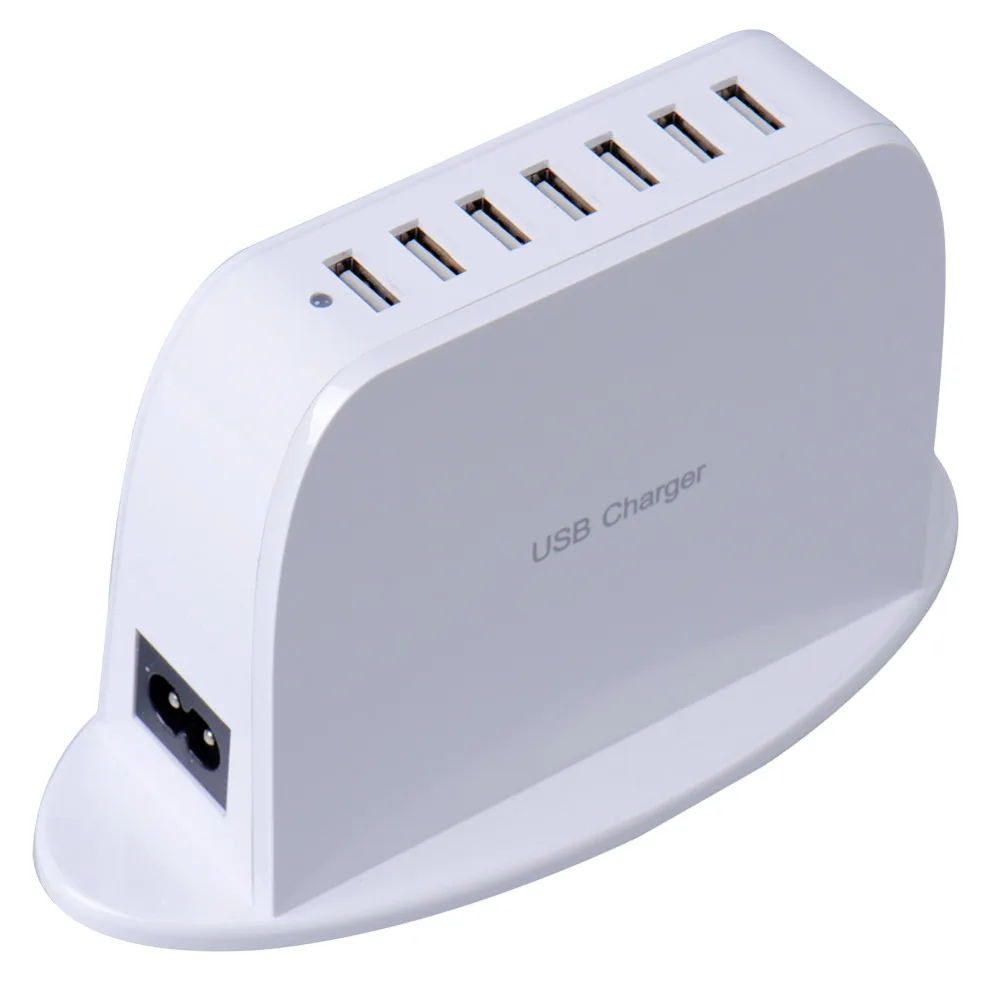 Сетевое зарядное устройство с 7 USB портами и евровилкой 40 Вт|usb wall charger|wall chargermulti usb