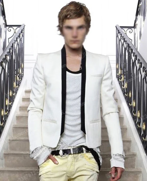 S 5XL! 2017 Новый Цвет блок повседневный комплект Верхняя одежда Тонкий Мужская