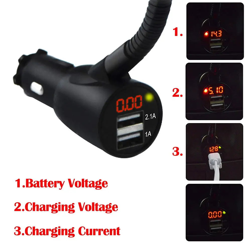Горячий 3-в-1 автомобильный держатель прикуривателя детектор напряжения двойной