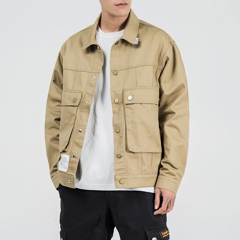 

AIRGRACIAS New 2019 Jacket Men Fashion Casual Loose Mens Jacket Streetwear Bomber Jacket Mens jackets men Coats Plus Size M-5XL